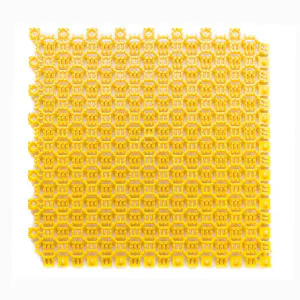 Модульные ячеистые грязезащитные покрытия ПВХ: Sweeper 15 мм цвет жёлтый